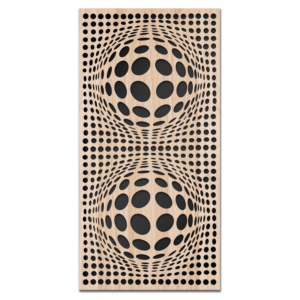 BALLS - Obraz meblowy z drewna kompozytowego i PVC cięty laserowo, 70x140 cm