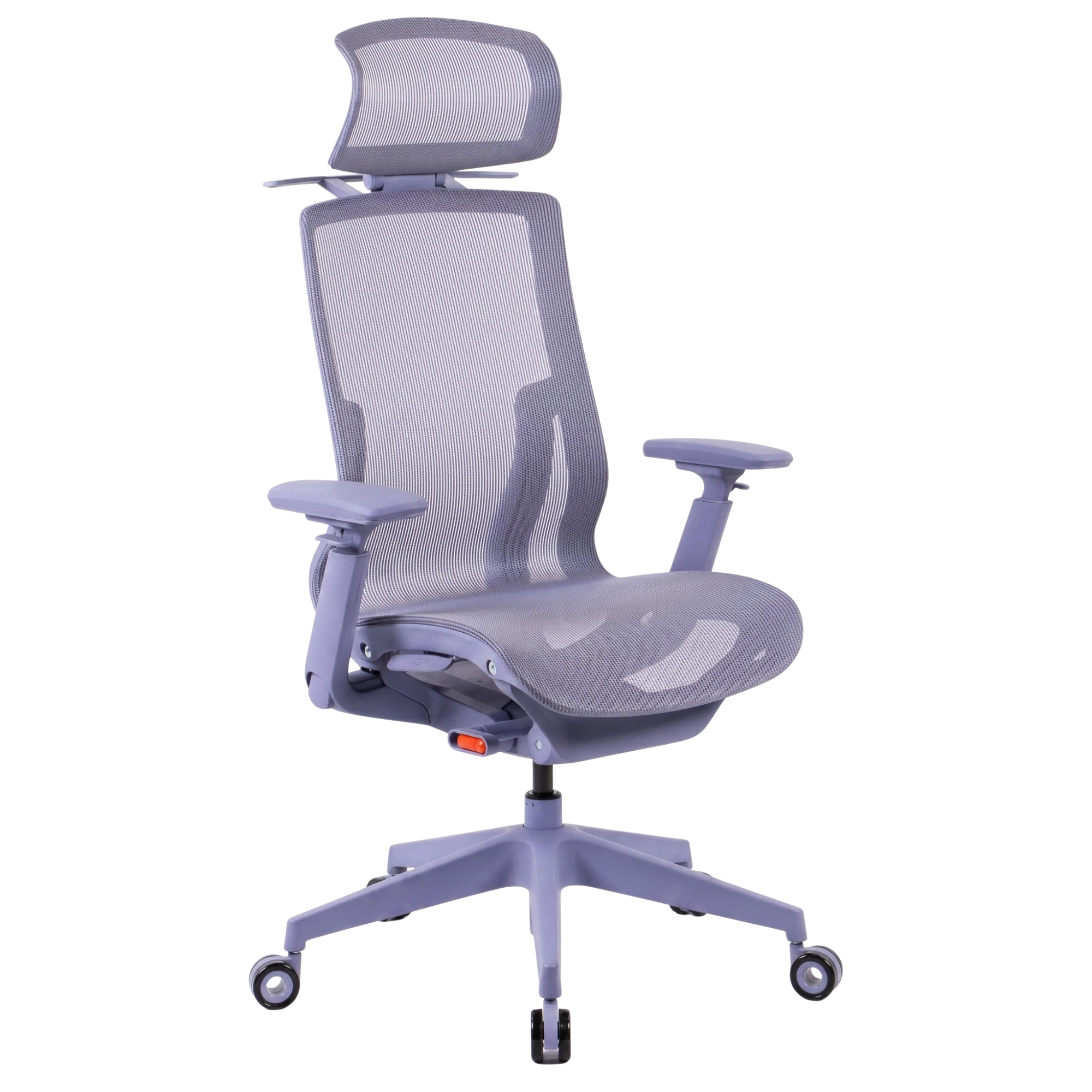 Fotel ergonomiczny z siatki Spacetronik SPC-CLOUD-08 fioletowy z podłokietnikami 3D