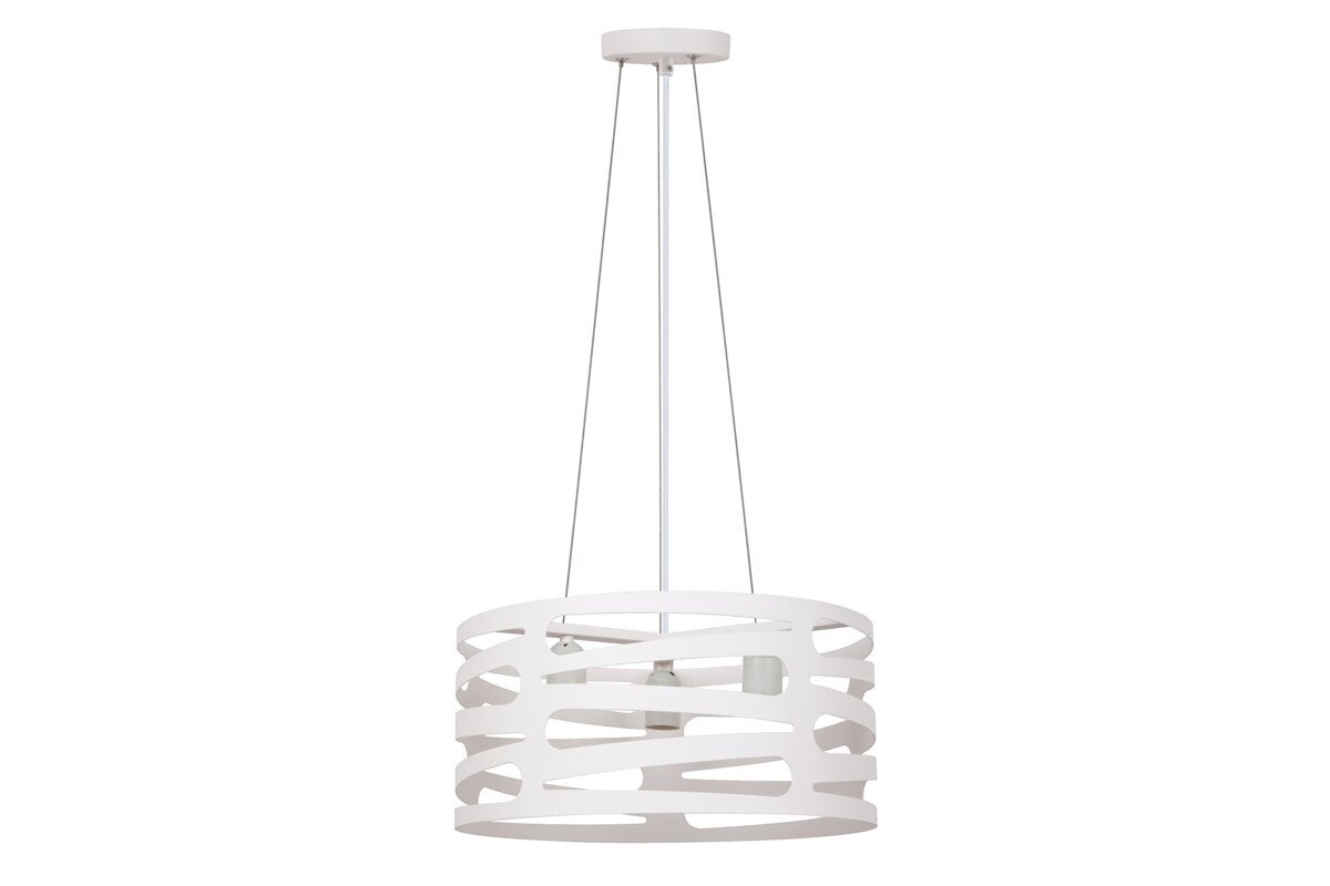 Oprawa sufitowa MARISA, AC220-240V, 50/60Hz, 3*E27, max. 40W, IP20, śr. 40 cm, potrójna, biała - GTV LIGHTING
