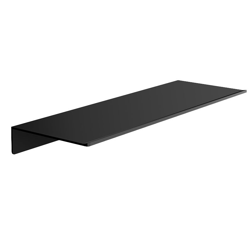 Płaski panel łazienkowy, wieszak ścienny, półka na kosmetyki przed lustrem, 40 cm, czarny (wymagane wiercenie)