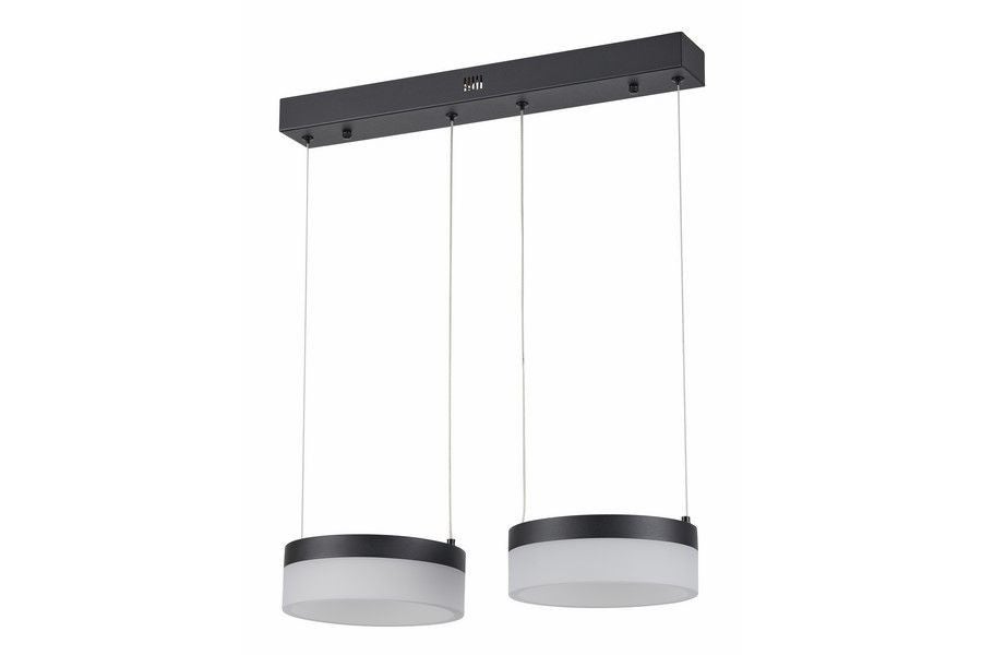 Lampa wisząca Nicki LED 12W Neutralna biel 2x960lm czarna wym: 100 x 50 x 20 cm Reality