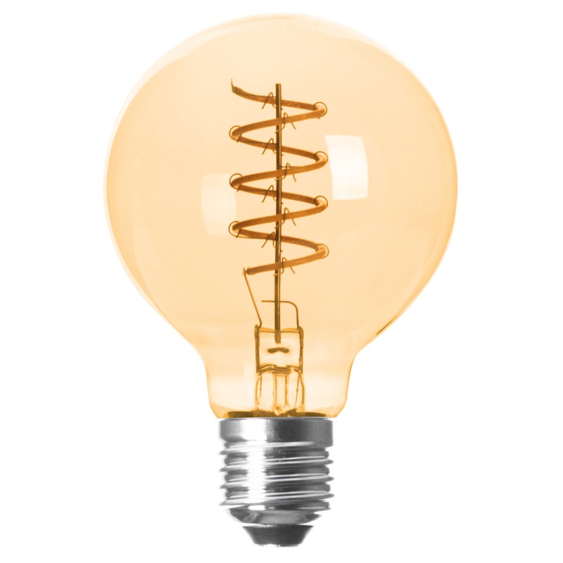 Żarówka LED E27 Filament G80 4W 2200K ciepła biel ściemnialna amber MasterLED