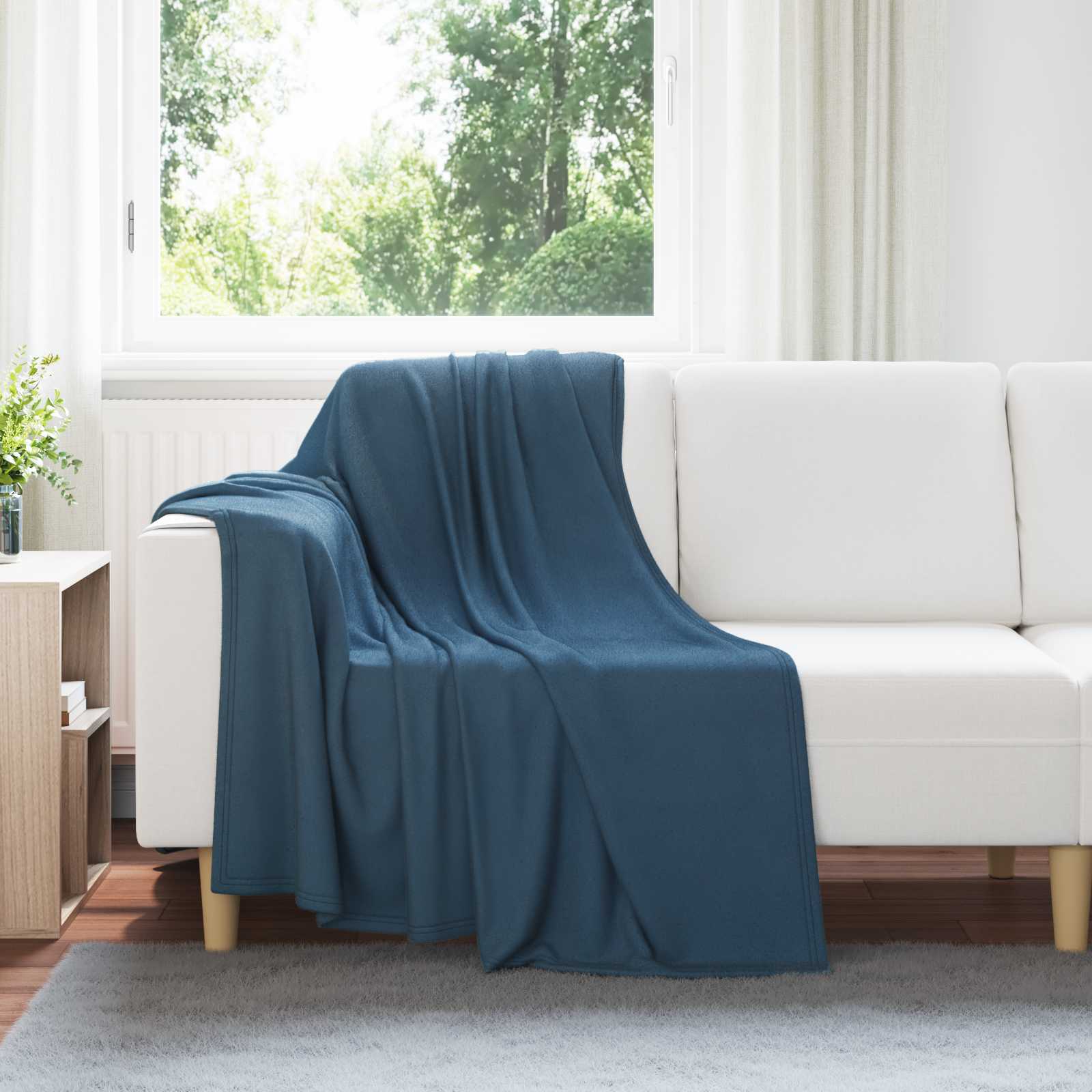 Koce narzutowe 24 pcs Granatowy 170 x 130 cm Polar vidaXL