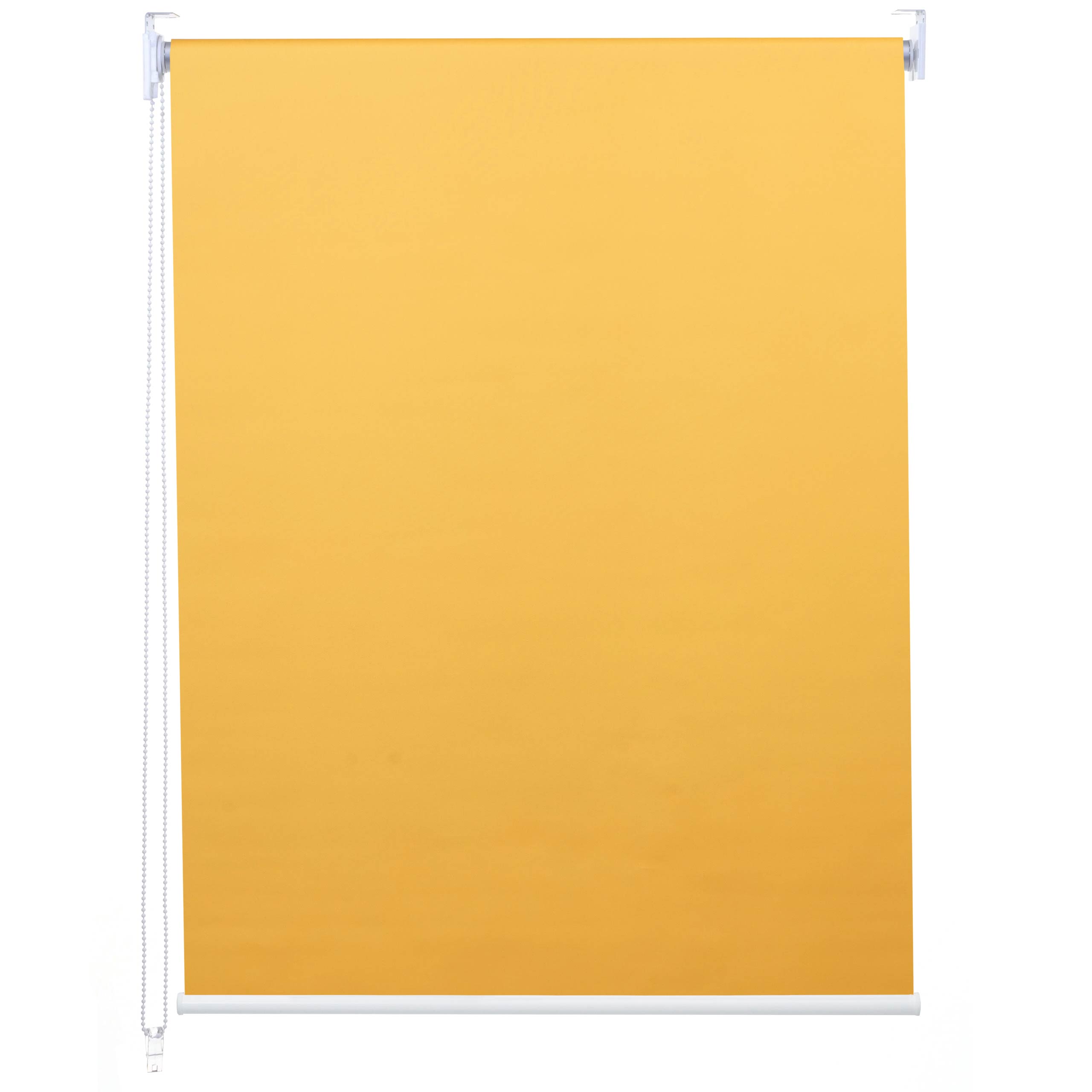 Roleta HWC-D52, roleta okienna boczna, 90x160cm ochrona przeciwsłoneczna zaciemniająca nieprzezroczysta ~ żółty