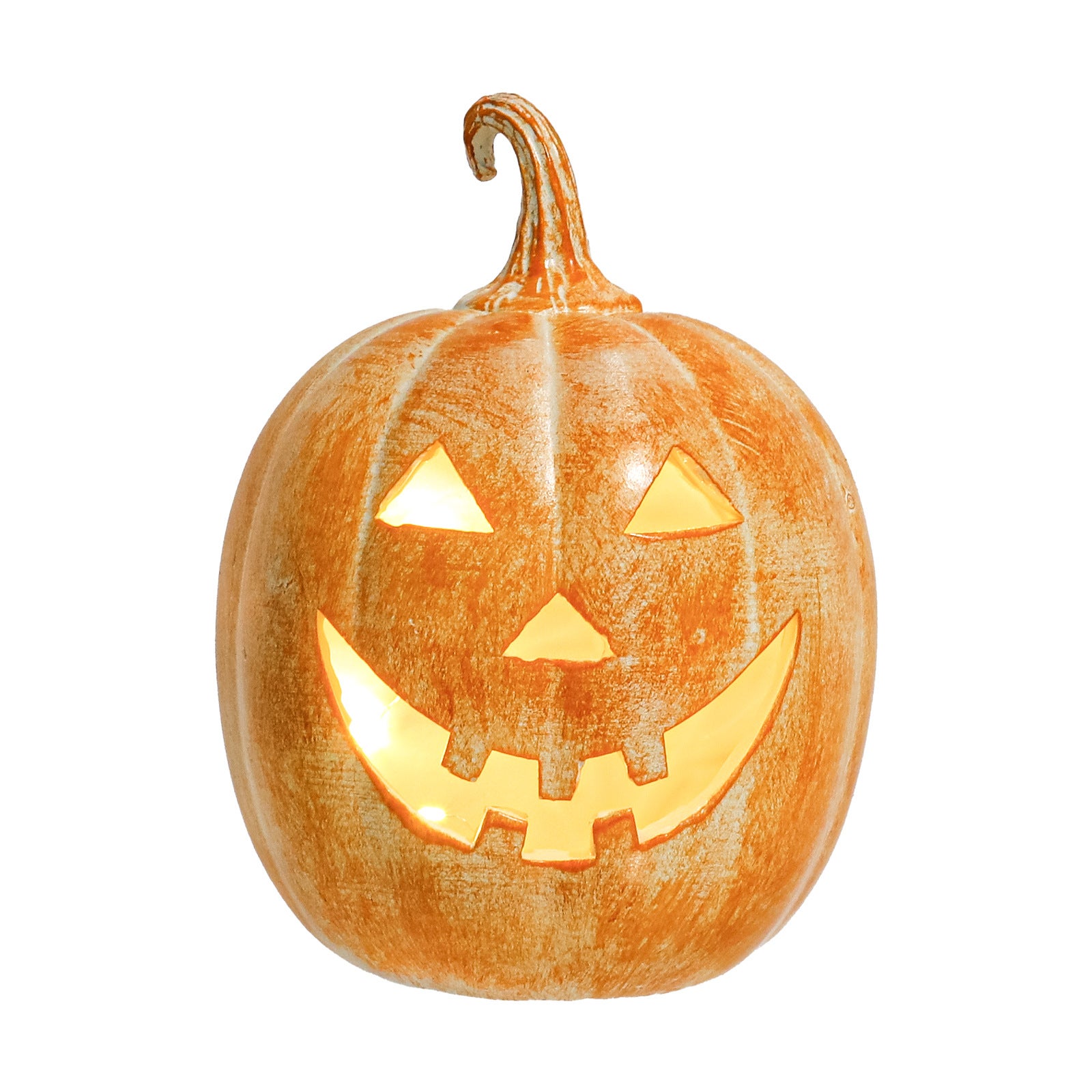 Lampka dyniowa z żywicy na Halloween z lampką LED, Zestaw jesiennych dekoracji na werandę, wodoodporna ozdoba świąteczna na imprezę halloweenową