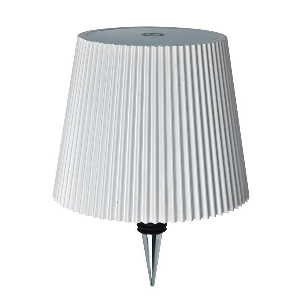 Przenośna lampa stołowa LED dotykowa do butelki wina, biała RGB, trójkolorowe światło, plastikowy klosz 5200 mAh