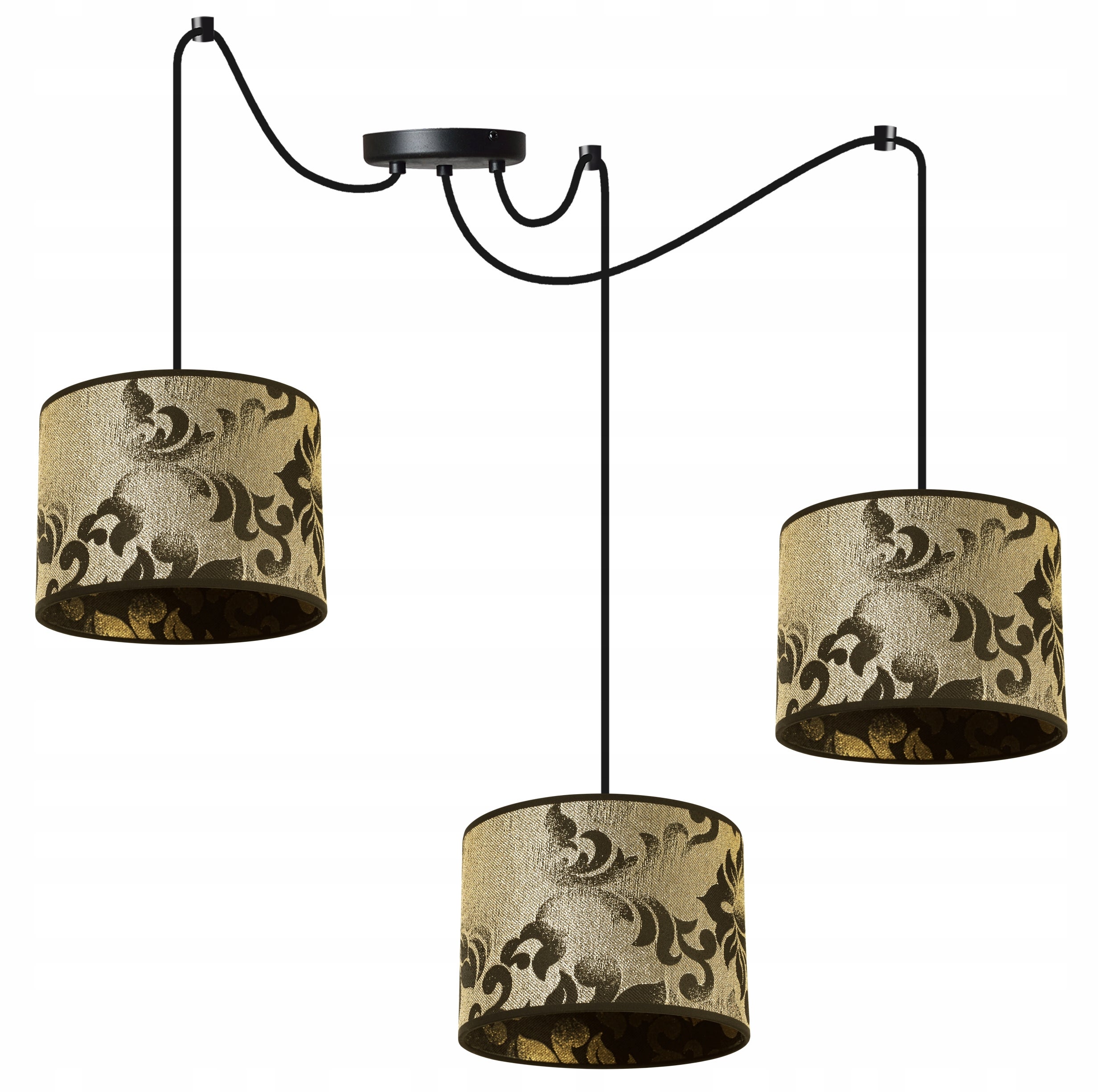 Lampa sufitowa wisząca Light Home LH Pająk Werona 3x E27 60W ciemne złoto