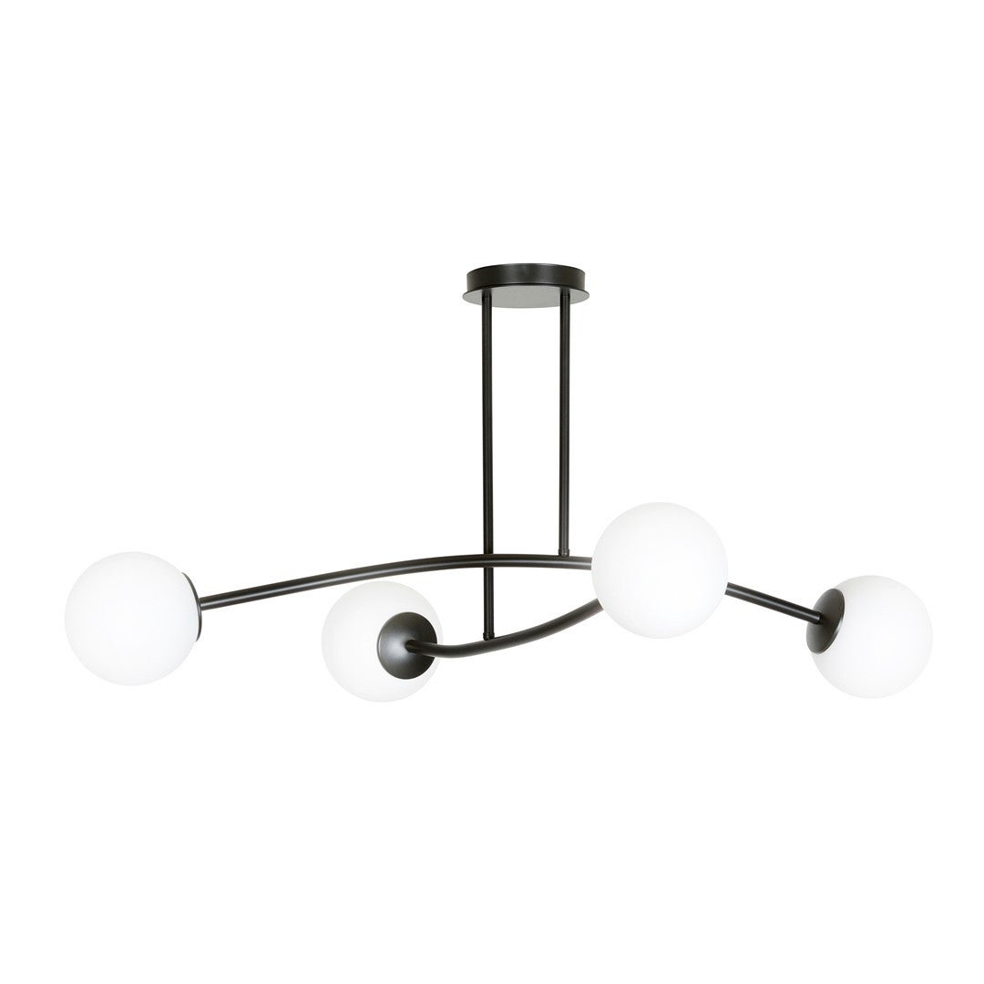 LAMPA SUFITOWA Emibig 4xE14 40W HALLDOR 4 BLACK 1024/4
