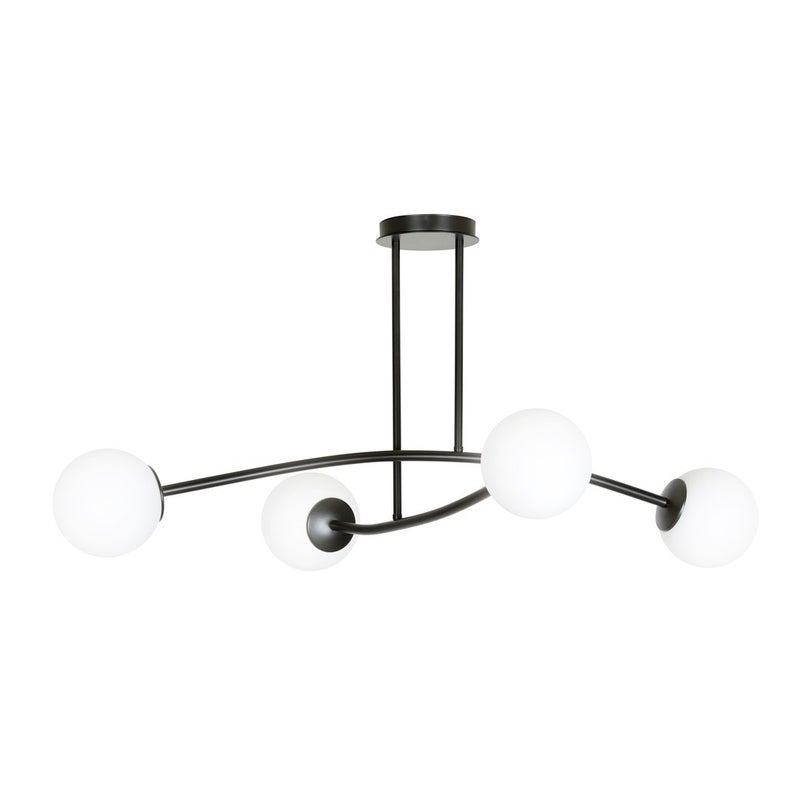 LAMPA SUFITOWA Emibig 4xE14 40W HALLDOR 4 BLACK 1024/4