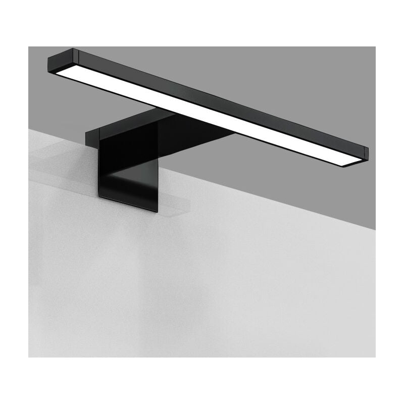 Oświetlenie lustra LED, oświetlenie szafki, neutralne białe światło 4000K, 5W, szerokość 300mm (czarne)
