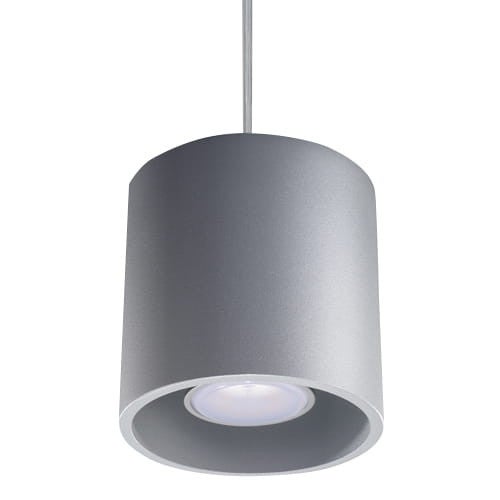 Suspension Aluminium Gris GU10 1 Orbis