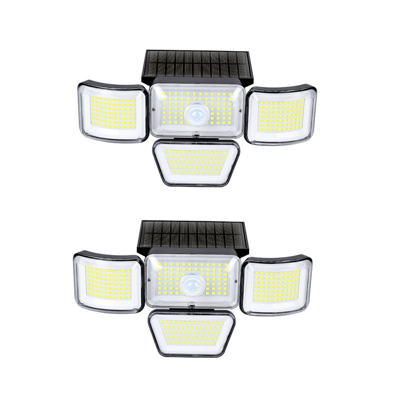 2 lampy słoneczne na zewnątrz, 278 LED, 6 W, wielofunkcyjne, szerokokątne 180°, idealne do alejek ogrodowych, farm i garaży.