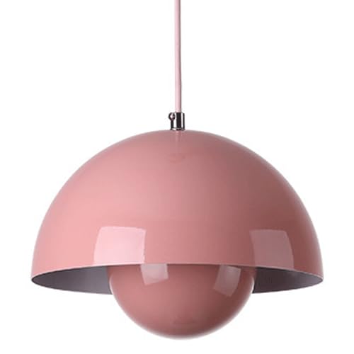 Kreatywna lampa wisząca pąk kwiatowy E27, żelazny żyrandol artystyczny do przedpokoju, średnica23cm