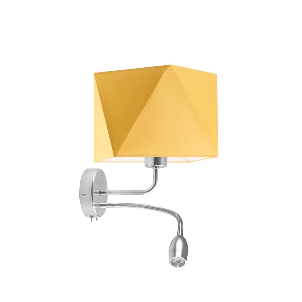 Kinkiet LED lampa ścienna lampa na ścianę z abażurem diament BLUES