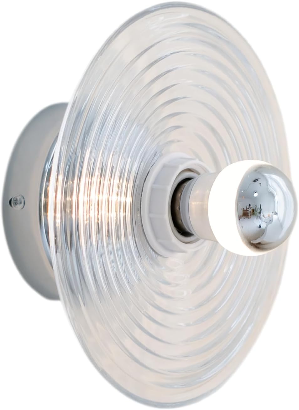 Nowoczesna, minimalistyczna spiralna lampa ścienna LED - klosz z przezroczystego szkła - nowoczesny design [Klasa energetyczna E]