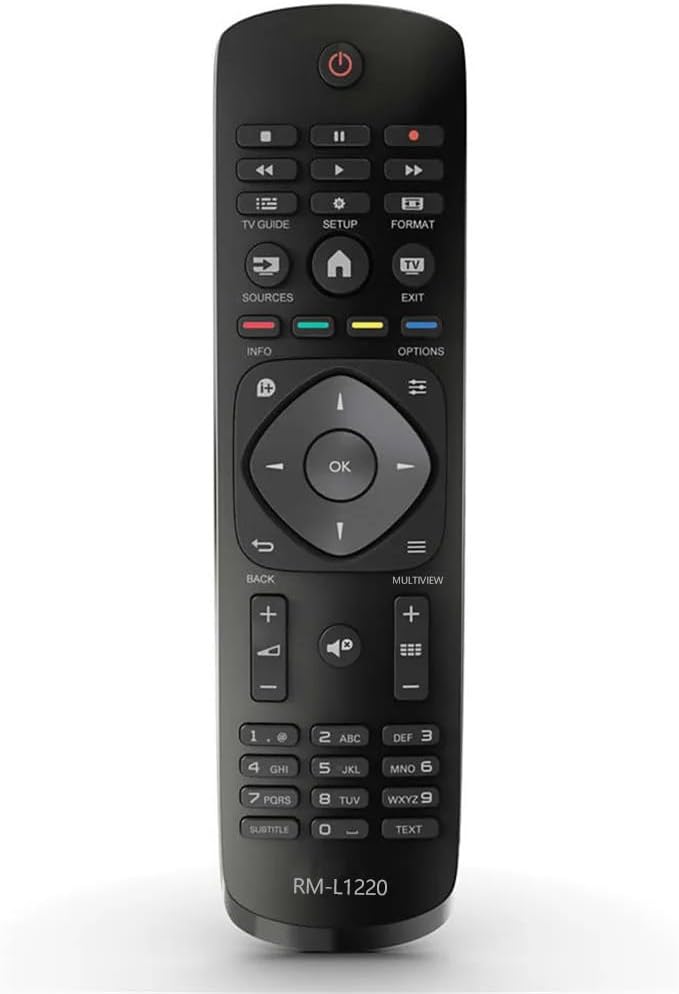 Zamienny pilot do telewizora Philips. Działa ze wszystkimi uniwersalnymi pilotami do telewizorów Smart TV 4K UHD HDR (nie do telewizorów Ambilight).