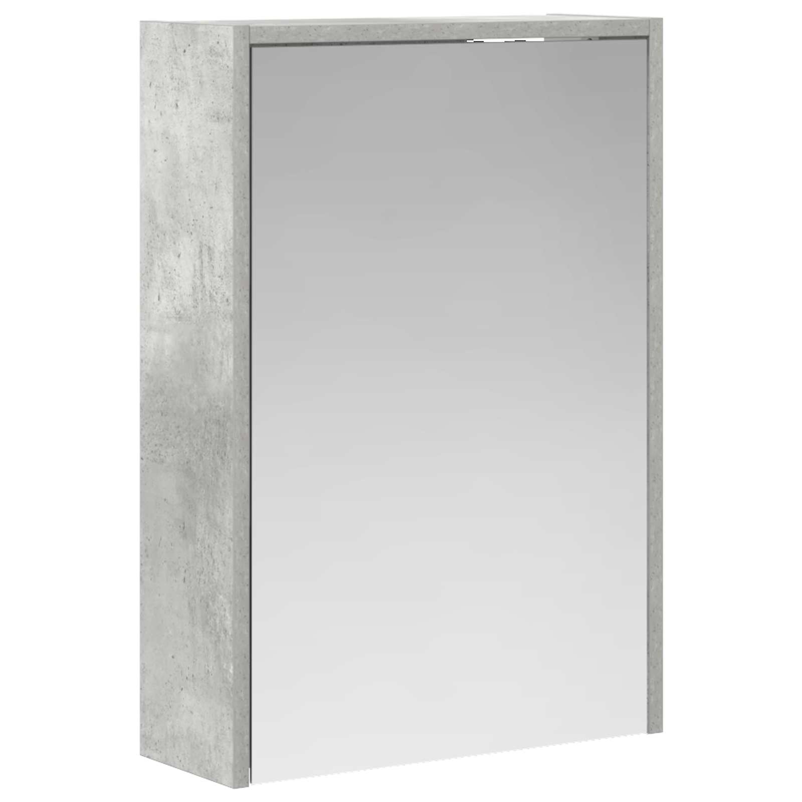 Szafka z lustrem do łazienki Betonowy szary 43 x 16 x 62.5 cm