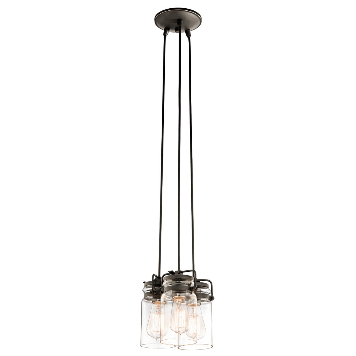 Lampa wisząca stary brąz Brinley 3xE27 60W Kichler