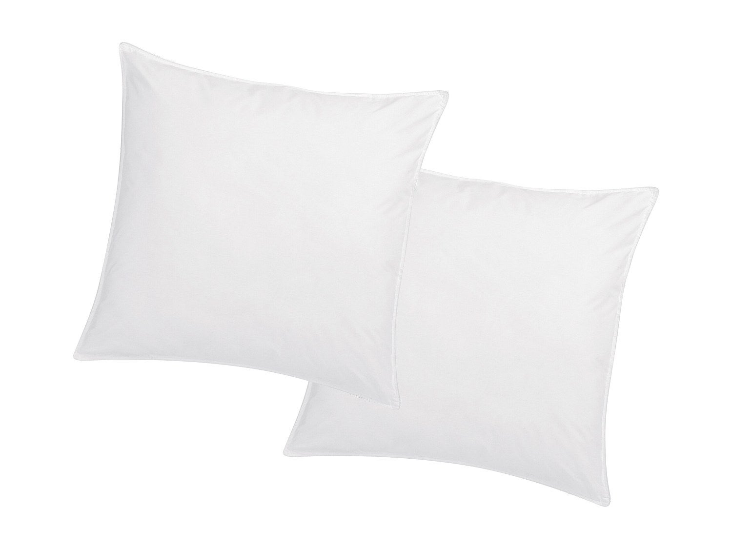 Zestaw 2 poduszek z pamięcią kształtu Memofill 60 x 60 cm - Bawełna perkal - 91 nici/cm² - 750 g - Biały - AUXENCE