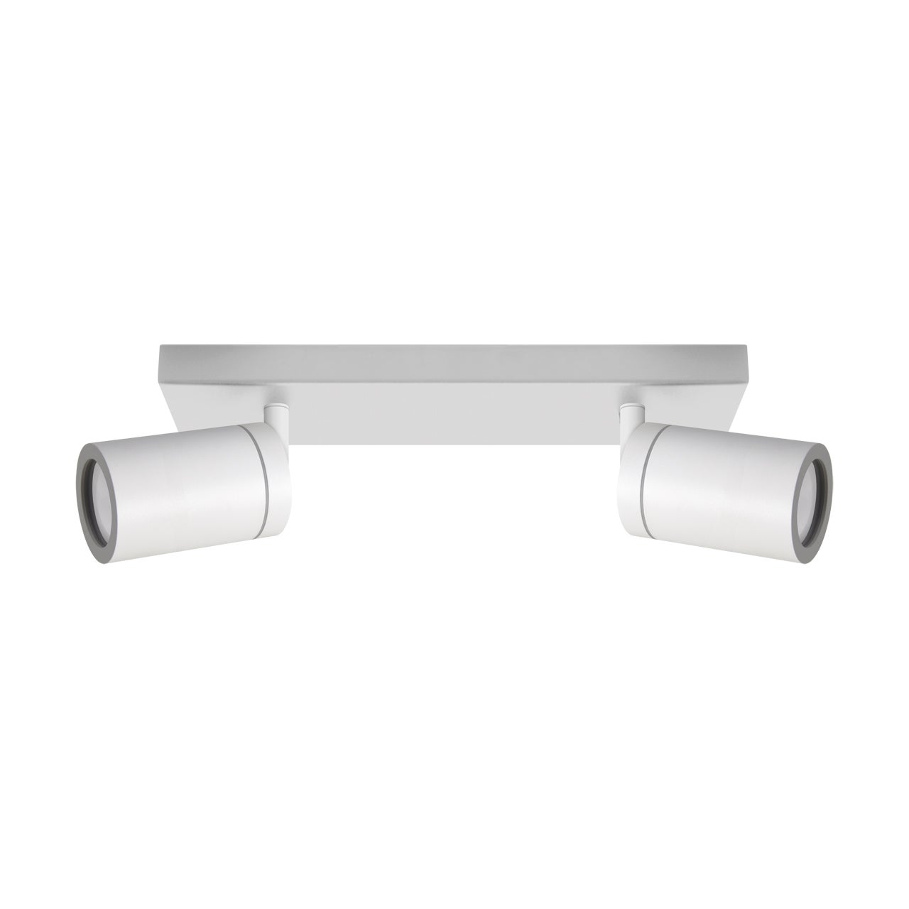 Lampa ścienno-sufitowa łazienkowa biała cylindryczne reflektorki 2xGU10 20W TENOR Struhm