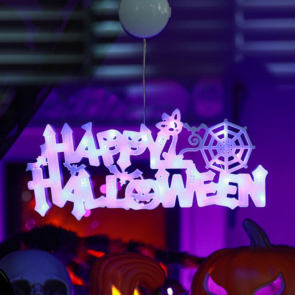 Dekoracje świetlne na Halloween, akcesoria imprezowe, dekoracje drzwi LED, dekoracje okien na Halloween