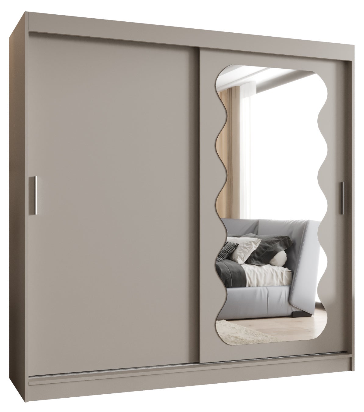 Szafa przesuwna garderoba SPOTI 200 x 62 x 200 cm Kaszmir