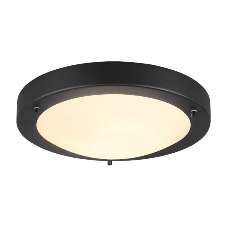 Plafon Condus okrągły czarno-biały 1xE27x20W wym: 8 x 31,5 cm IP44 metal Trio