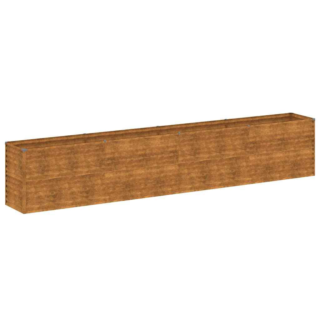 Podwyższona grządka ogrodowa 385x50x69 cm, stal Corten