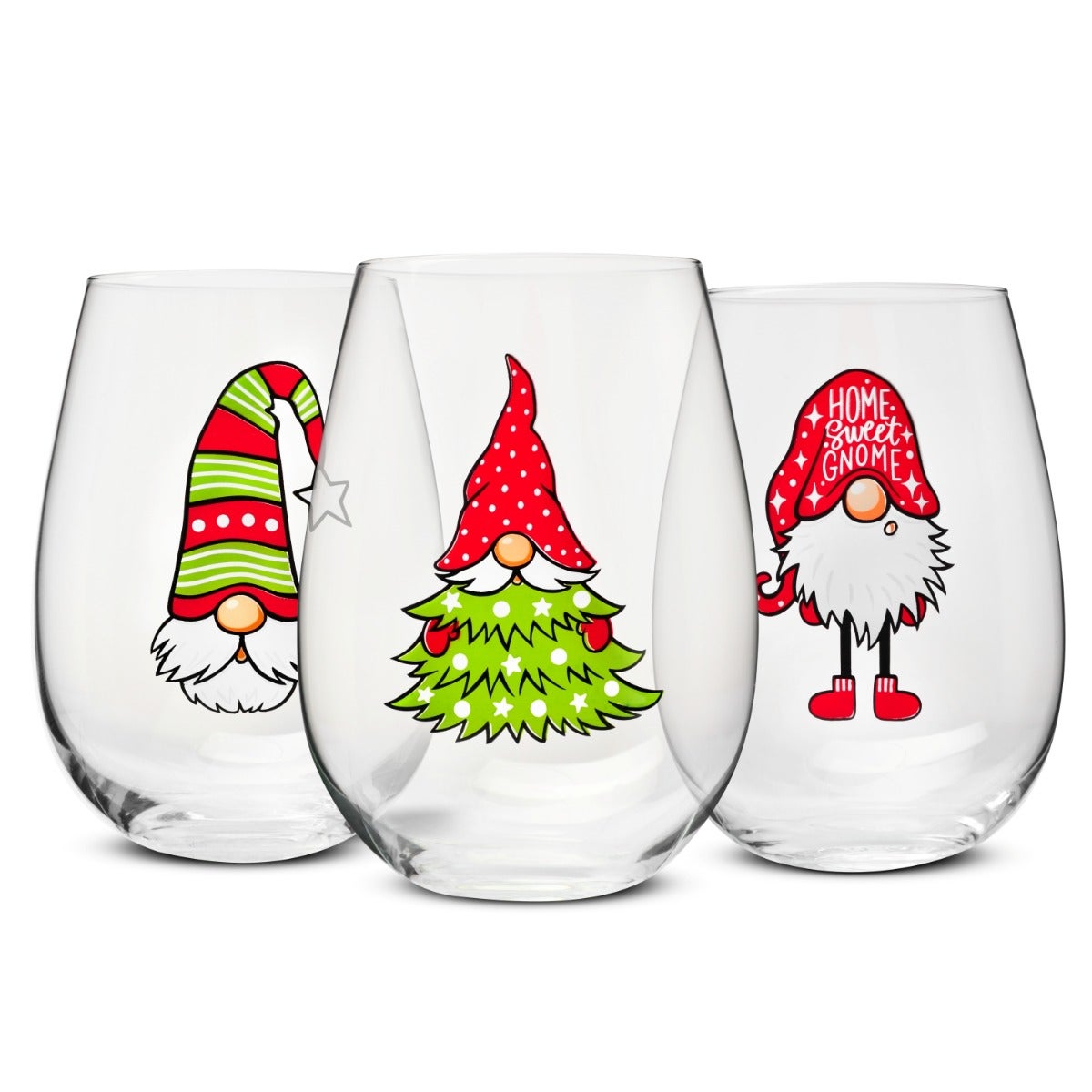 KROSNO Szklanki świąteczne GOD JUL 500 ml 3 szt.