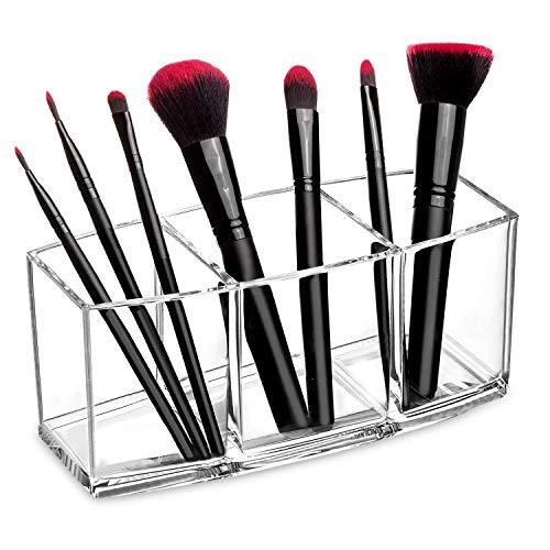 1 x organizer na kosmetyki, 3 przegródki na pędzle, elegancki pojemnik do stylizacji włosów (pędzle nie dołączone).