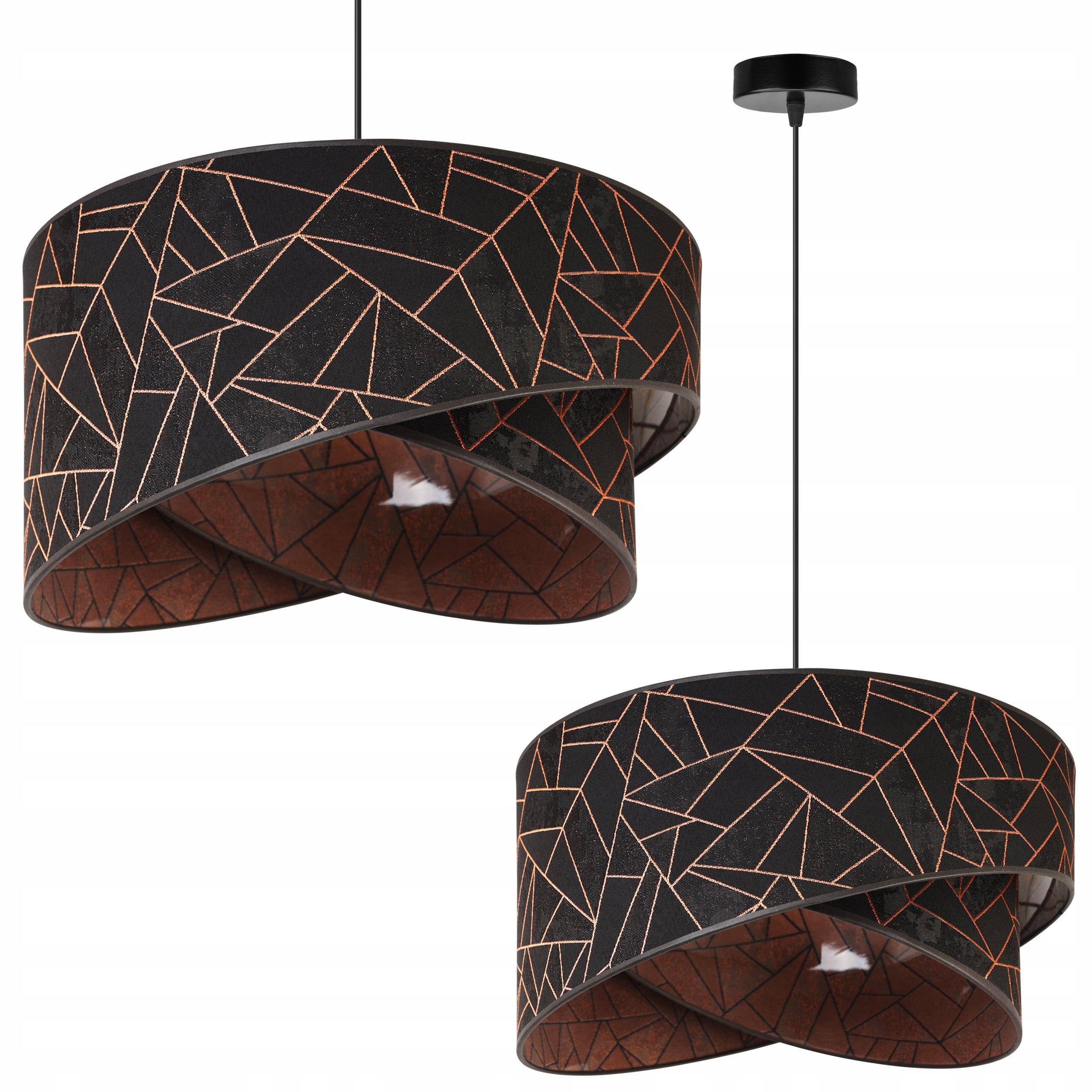 Lampa sufitowa wisząca Light Home LH Werona 1x E27 60W miedź