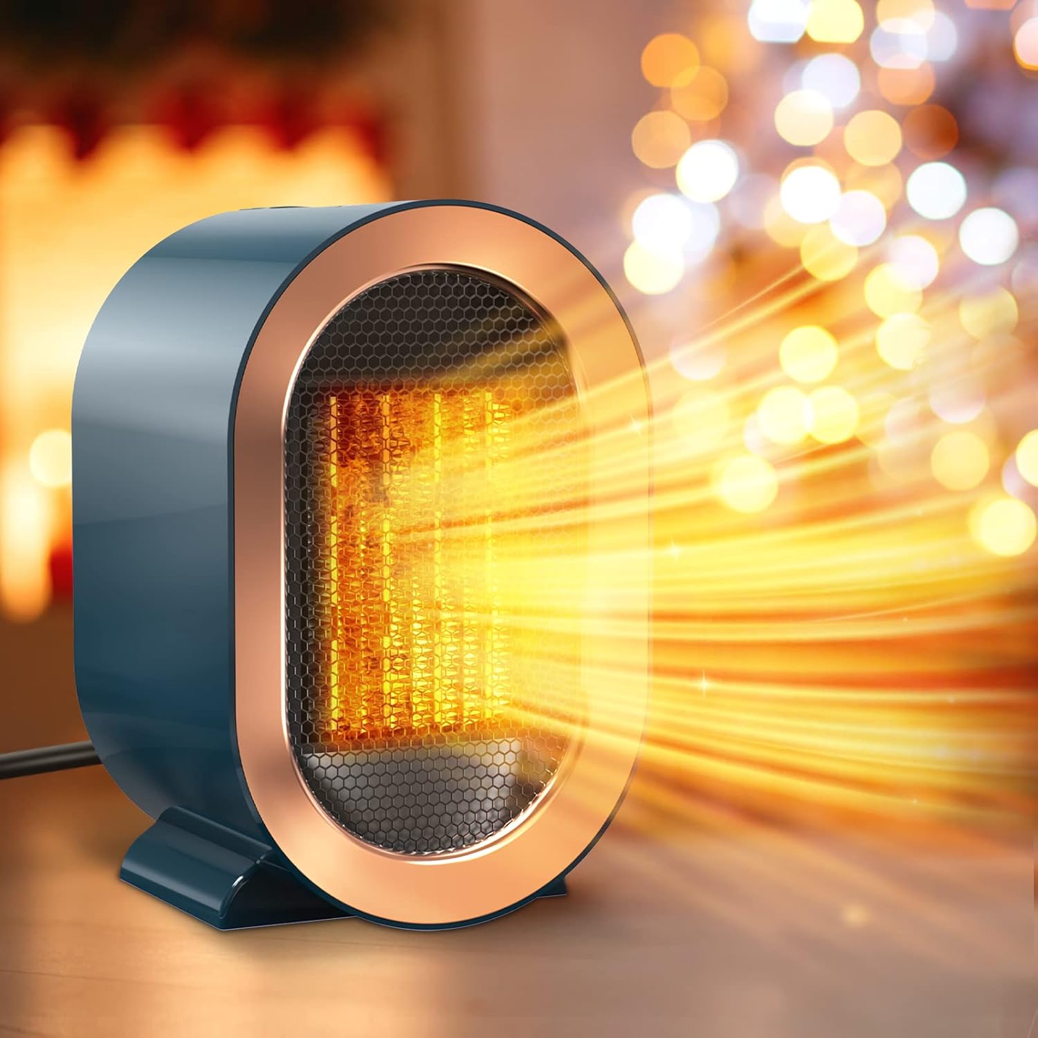 Mini Grzejnik Elektryczny Termowentylator Energooszczędny Dogrzewacz Elektryczny Termowentylator Dodatkowy Grzejnik 1200W Z 2 Trybami do Salonu