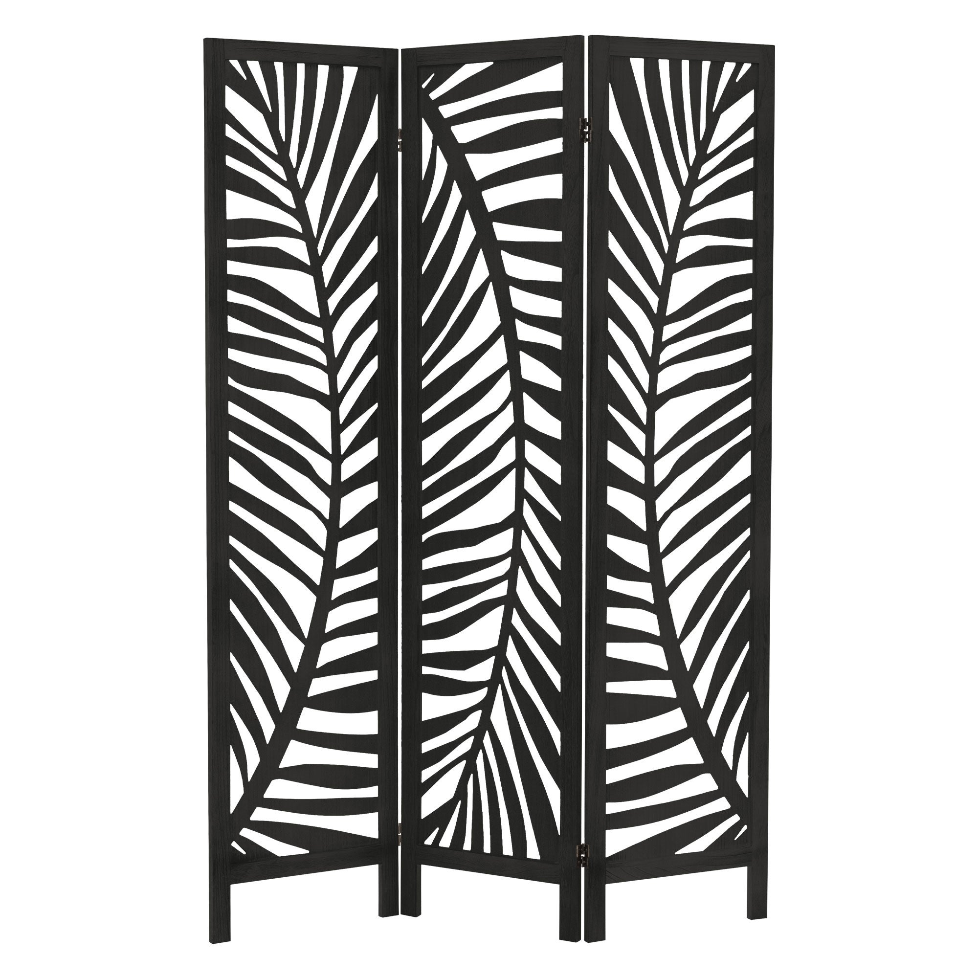 ML-Design Parawan pokojowy Fukuoka 3-czesciowy, skladany separator, scianka dzialowa z drewna paulownia, idealny do salonu sypialni, 170 x 121 cm
