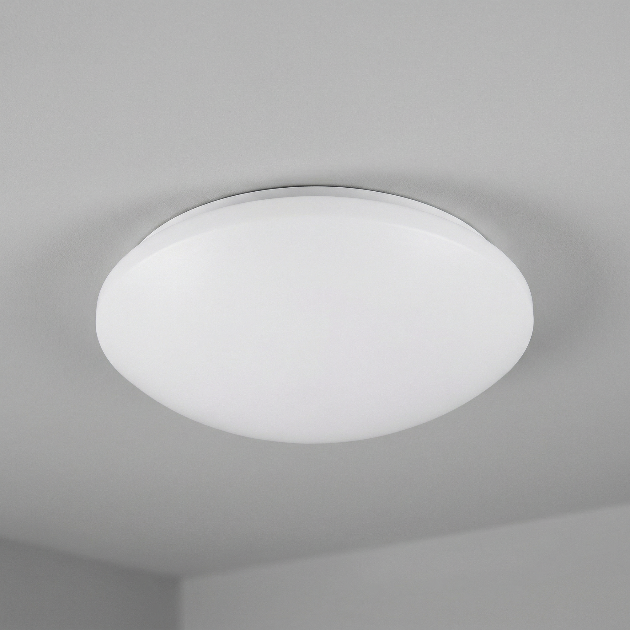 Plafon okrągły Lucas LED 24W Neutralna biel 1750lm biały wym:10,5x38x38cm IP44 Rabalux