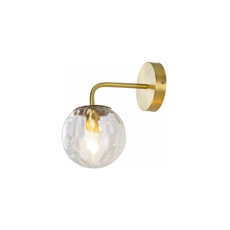 Nowoczesne lampy szklane, metalowe i mosiężne klosze kuliste, kinkiety odpowiednie do salonów, sypialni i korytarzy (SKU produktu: 94940403 | SKU qu