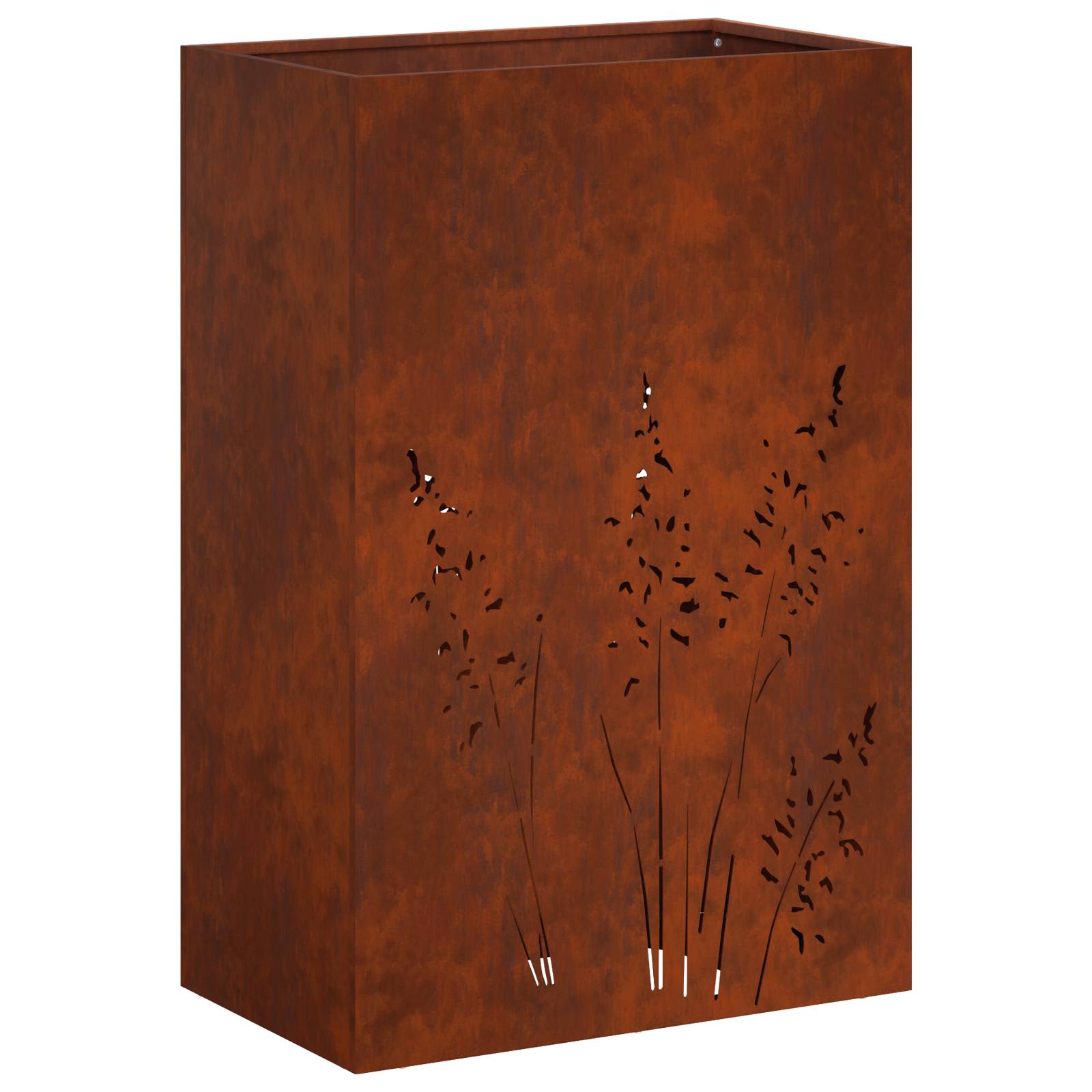 Donica Ogrodowa Corten 50x30x75 cm Rdzawa na Taras na Balkon