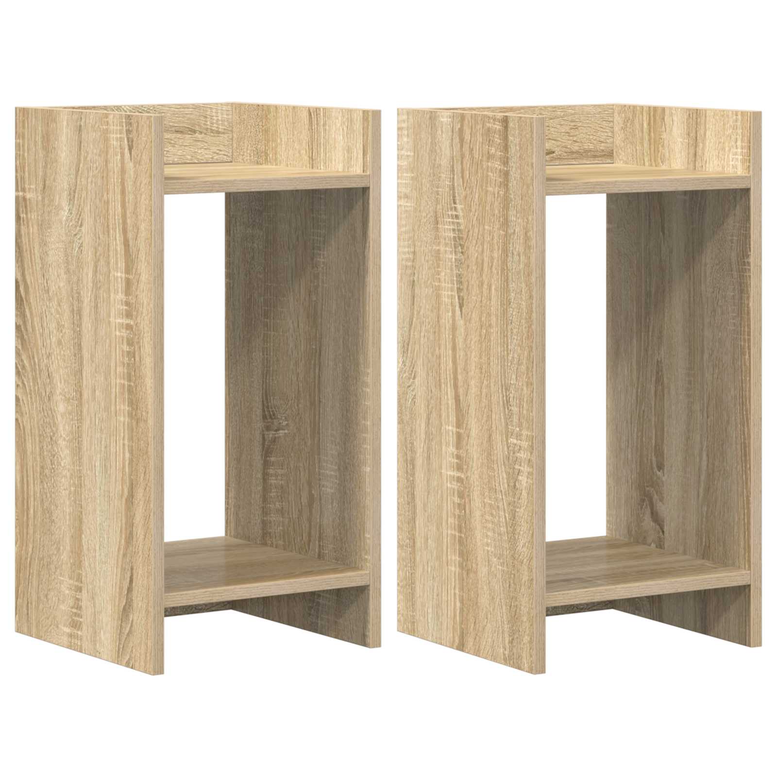 2x Stojak na Rośliny 60 cm Dąb Sonoma 30x30x60 cm do Salonu