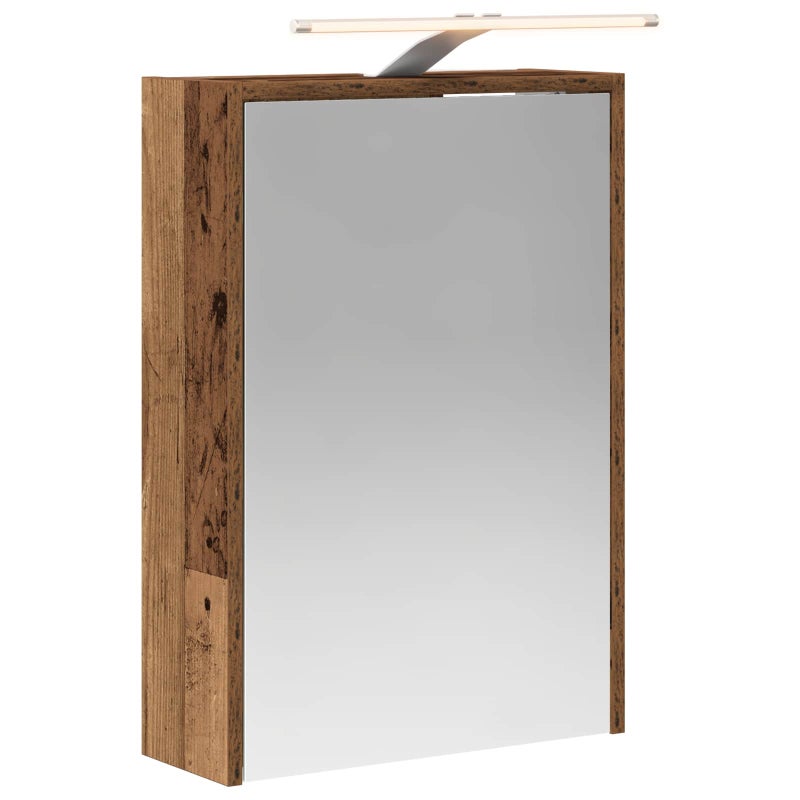 Szafka z lustrem do łazienki Stare drewno 43 x 16 x 62.5 cm