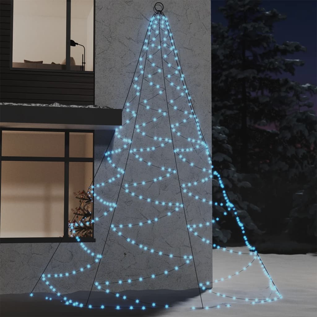 Choinka ścienna z hakiem, 720 diod LED, zimna biel, 5 m vidaXL