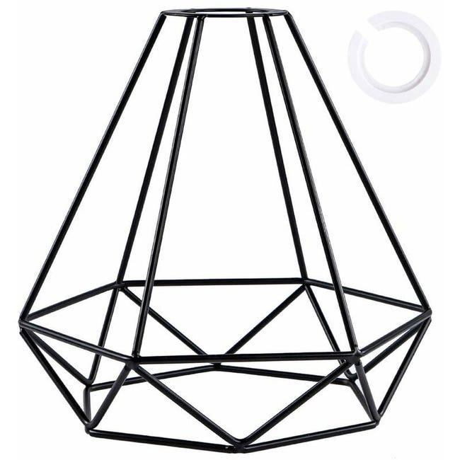 Metalowy klosz lampy, czarny klosz w stylu retro do kuchni, jadalni, sypialni, korytarza (czarny)
