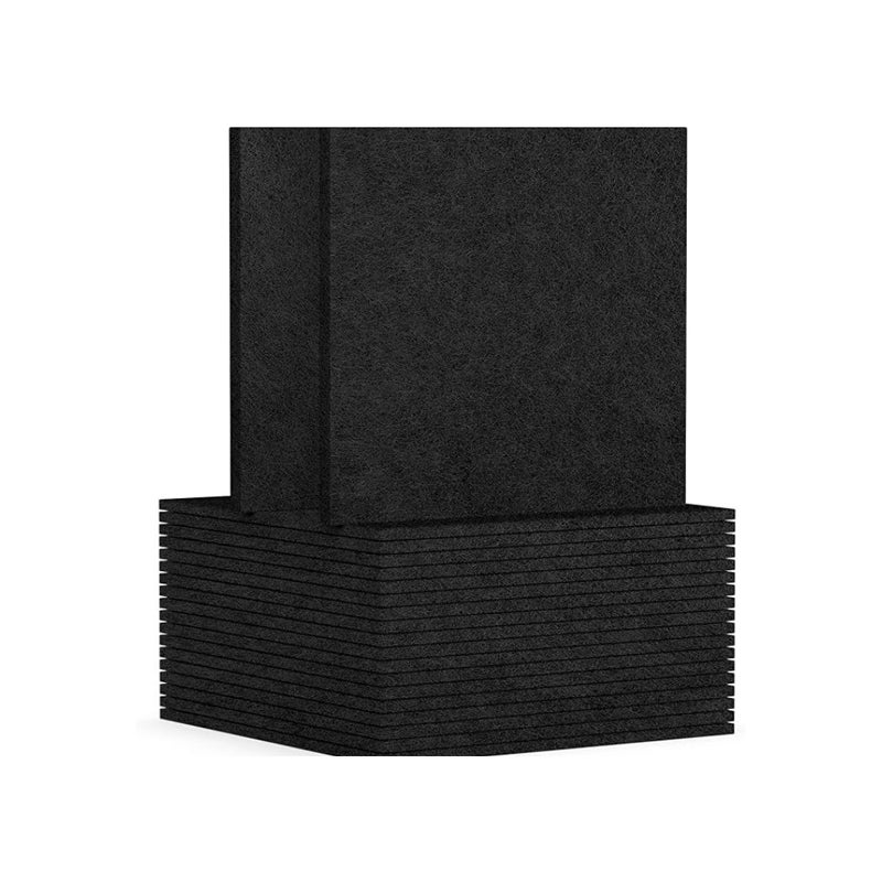 12 Paneli Absorbujących Dźwięk DIY, 30x30cm, Modyfikowalne i Samoprzylepne, Akustyczne Rozwiązanie Przeciw Echo dla Domowego Studio, Biura.