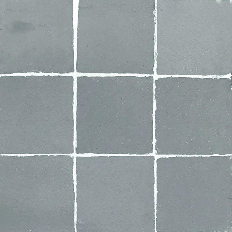 Zellige "White Grape" – patchwork płytek Zellige w kolorze szarym 10×10 cm – 100 szt., 1 m² – płytki ścienne do łazienek i kuchni.