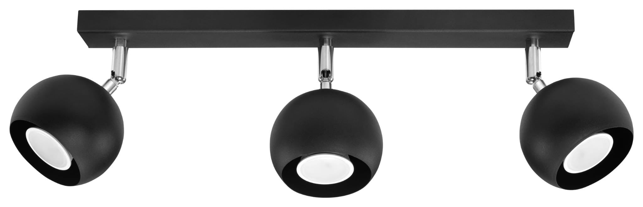 Lampa sufitowa OCULARE 3 Czarna Sollux Lighting SL.0445