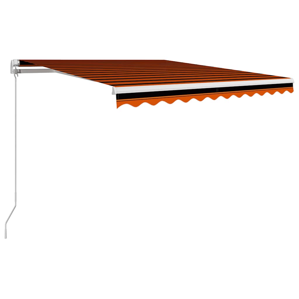 Markiza Tarasowa Zwijana 350x250 cm Pomarańczowo-Brązowa na Taras i Balkon
