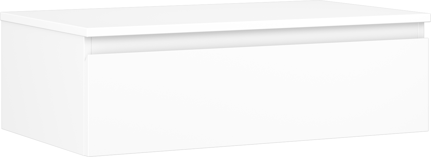Mexen Orio szafka łazienkowa podumywalkowa 80 cm z blatem, 1 szuflada, biała mat - 91A10-08023-1-BFC01