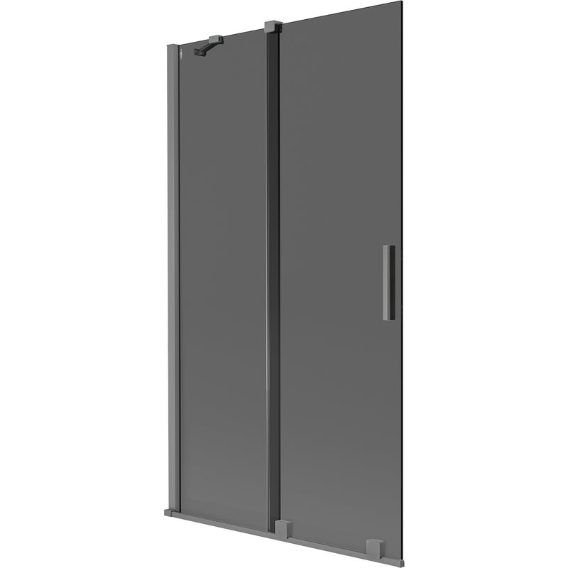 Mexen Velar parawan nawannowy 2-skrzydłowy rozsuwany 100 x 150 cm, grafit, gun metal - 896-100-000-41-95