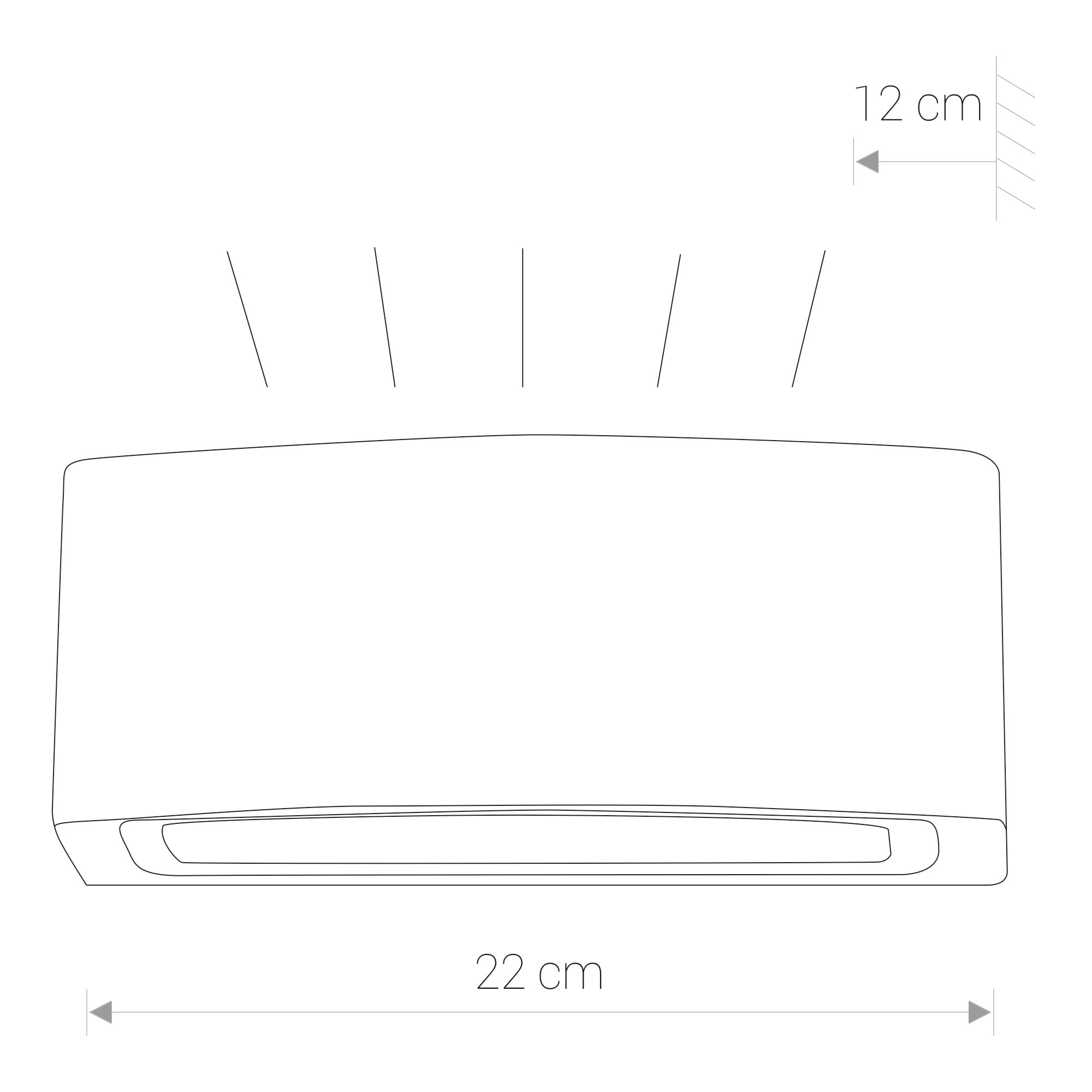 Kinkiet zewnętrzny BRICK grafit 1xE27x60W wym:12x22x12cm IP65 Nowodvorski Lighting