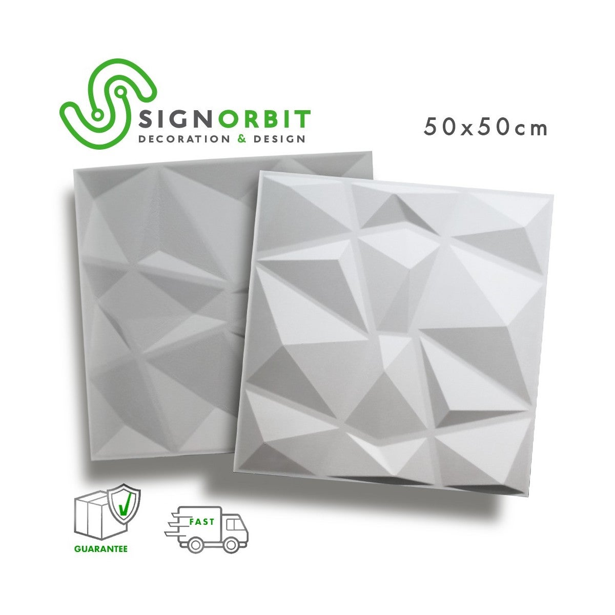 DIAMOND-BIT 3MQ - Panele z włókna bambusowego 100% naturalne - ZESTAW 3 metry kwadratowe - 12 paneli 50x50 cm.