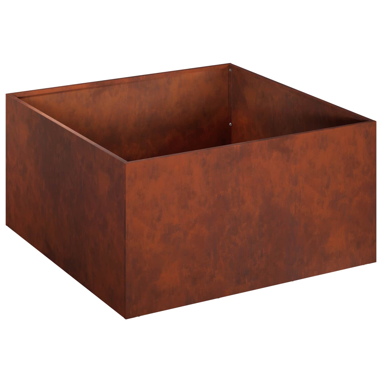 Donica Ogrodowa Corten 60x60x30 cm Rdzawa na Taras na Balkon na Kwiaty