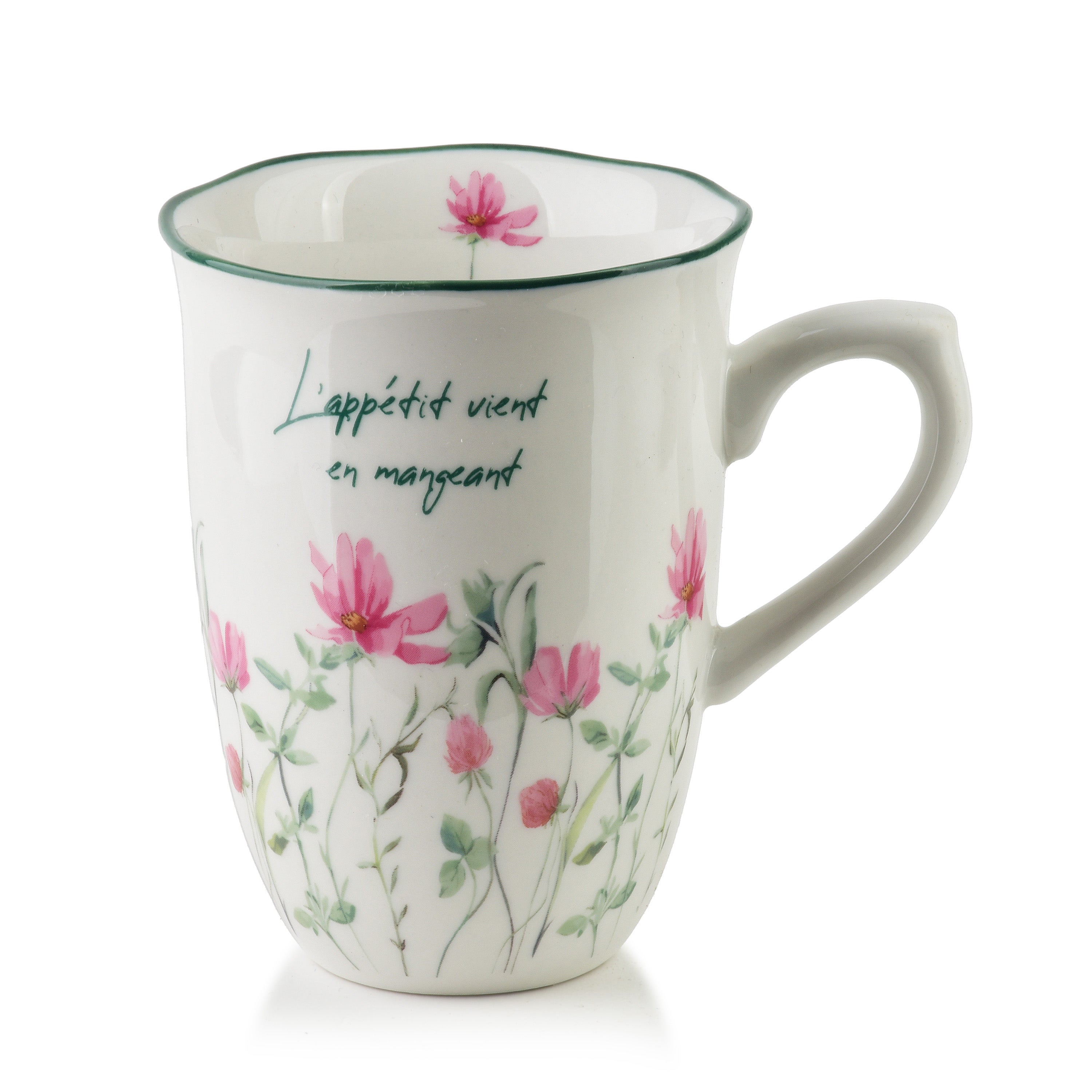 Kubek porcelana Mondex Mollie 9x4,3x11 biały 1szt
